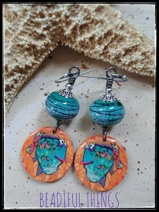 Silly Fish earrings