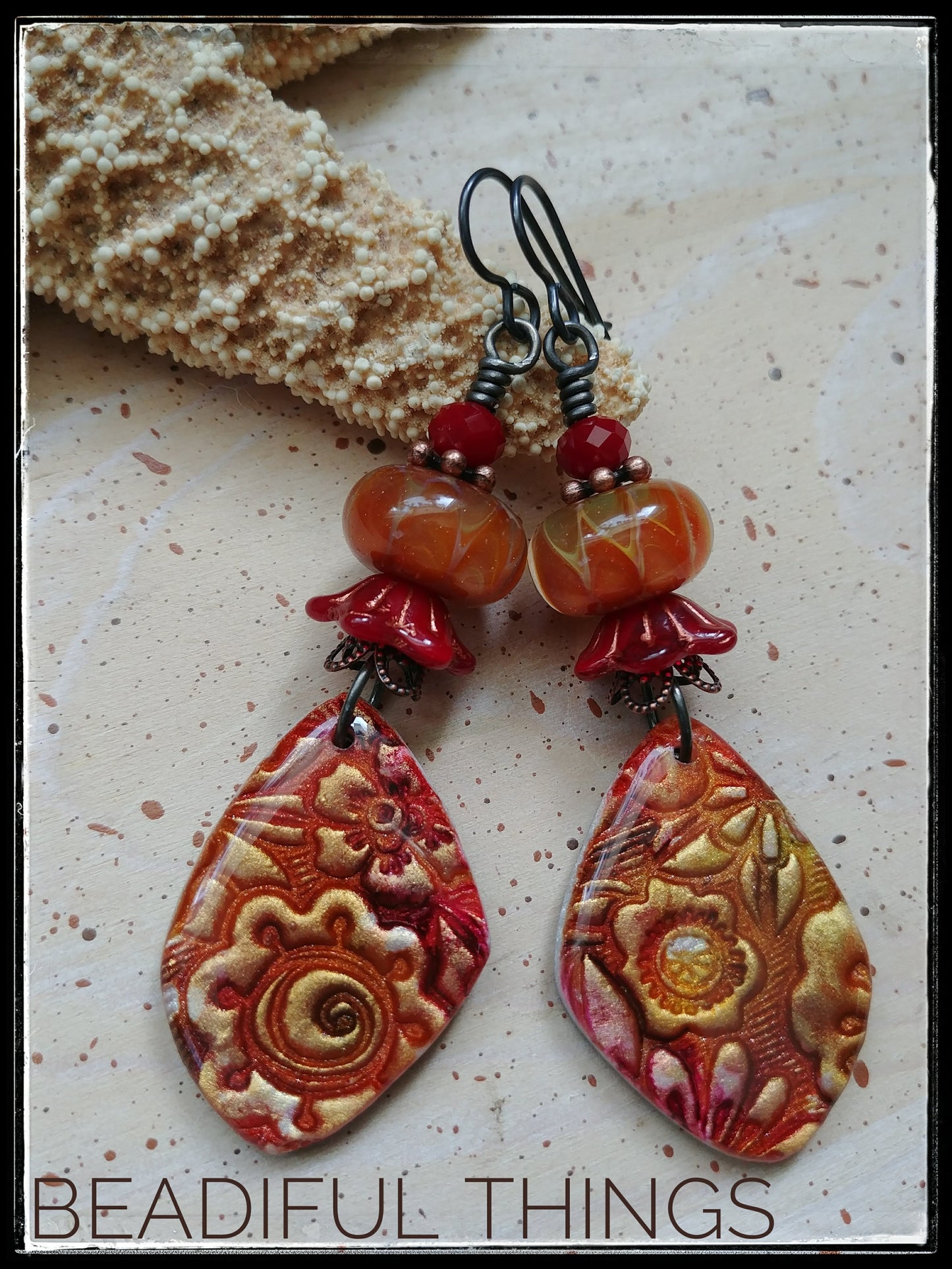 Warm Fall Collors earrings