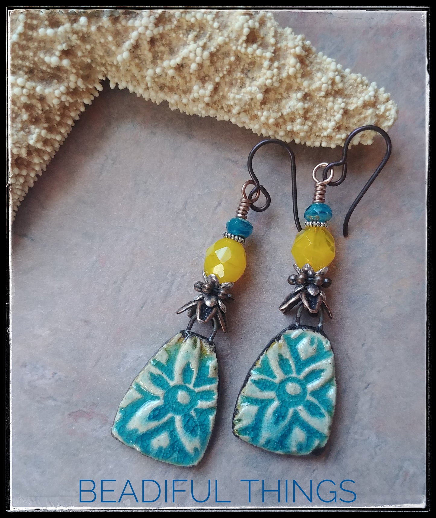 Tropical Flower earrings