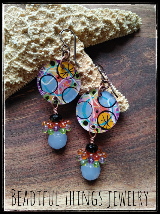 60's Mod earrings